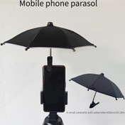 Resim Outdoor Telefon Şemsiye Tutucu, Mini Güneşlik ve Küçük Klipsli, Plaj, Fotoğraf Çekimi ve Video Çekimleri İçin Uygun, Araç Telefon Askısı, UV Koruma Anti-Parlama Telefon Şemsiyesi 