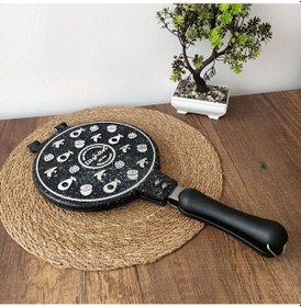 Resim Döküm Waffle Tavası Siyah 