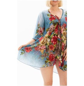 Resim Side Vual Pareo Buz Mavi 6121 - Kadın 