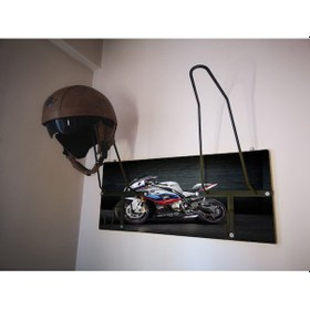 Resim Özel Fotoğraflı Kask Askısı Motorcu Kask Askısı, Personalv8 