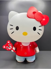 Resim doğan hediyelik Hello Kitty 3 Kademe Led Işıklı Çocuk Masa Gece Lambası-3d Galaxy Kuromi My Melody Sevgili Oyuncak 