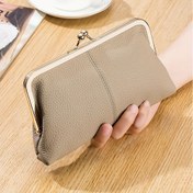 Resim Şık Kadınlar İçin Yumuşak Cüzdan - Kompakt Çift Katlı RFID Engelleme El Çantası, Fermuar ve Kusma Kilidi, Günlük Kullanım İçin Siyah Madeni Para Cüzdanı, Güvenli Madeni Para Saklama | Minimalist Cüzdan | Dayanıklı Cüzdan, Küçük Çapraz Çanta 