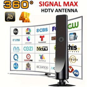 Resim DO&CA 360° Sinyal Max 4K/HD İç Mekan Anteni - Uzun Mesafe Alımı ile 1080P Dijital TV Sinyal Güçlendirici, Ev & Araba Televizyonları için USB ile Çalışan, HDTV/DTMB/ATC/DVB-T/DMB-T/ISDB-T Destekler, Şık Modern Tasarım, Çoklu Bağlantı, Güvenilir Alım, Kordkesikleri 