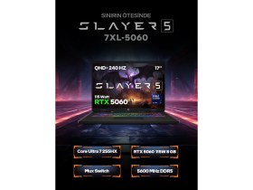 Resim Game Garaj Slayer5 7XL-5060 C3 Intel Ultra 7 255HX 32GB Ram 2tb SSD RTX5060 17" 240Hz Qhd+ Ips Freedos Gaming Laptop 