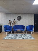 Resim ZAFİR Papatya Çay Seti Koltuk Takımı Beyaz Boyalı Sivriltme Ayak, Balkon, Salon, Ofis, Cafe Koltuk Takımı 