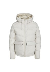 Resim Jack & Jones Jack&Jones Kapüşonlu Şişme Bej Erkek Mont 12238849 001 