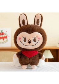 Resim Yeni Labubu Peluş Oyuncak Çocuk Doğum Günü Hediyeleri 25 Cm Gri 