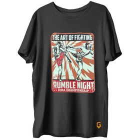 Resim Top Glory Mma Baskılı Penye Sporcu T-Shirt 