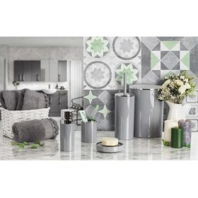 Resim Şık ve Kullanışlı Gri Çöp Kovası, Ev ve Ofis Için Ideal Seçim 