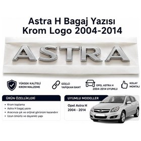 Resim Opel Astra H Bagaj Yazısı Amblemi Krom Logo 2004-2014 