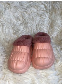 Resim Akınal Bella Ortopedik Ultra Yumuşak Yünlü Unisex Ev Terliği Somon 