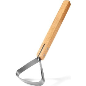 Resim Geeksen Ahşap Saplı Paslanmaz Çelik Tarak: Deri İşleme, Kürk İşlemesi Ve Deri Tenizleme Aracı 