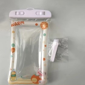 Resim Fochsia Sarı Su Geçirmez Telefon Kılıfı Hava Yastıklı Dokunmatik Uyumlu Yüzme Dalış 