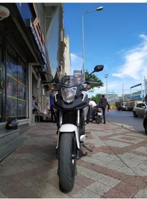 Resim Zeus Motor 2012-2015 Honda Nc 700 X Uyumlu Uzun Ön Cam Şeffaf Renk 