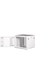 Resim LANDE - 9U 19" Duvar Tipi Rack Kabinet - Genişlik: 600 mm | Derinlik: 600 mm - Açık Gri (Demonte) 