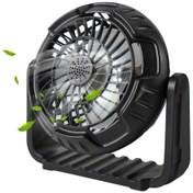 Resim Ykd Store X60 Taşınabilir Açık Mekan Kampı Usb Şarj Led Işık İle Adımsız Hız Düzenleme Fanı 2196 Siyah 