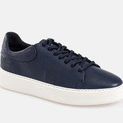 Resim Avva Erkek Lacivert %100 Deri Sneaker Ayakkabı A31Y8069 Avva