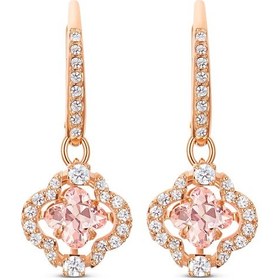 Resim 5516477 Swarovski Küpe Sparkling Dc-Pe Clover Czmo-Ros Rose Gold 
