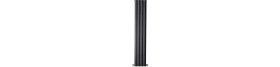 Resim 1800X315mm Lilac Dikey Antrasit Alüminyum Radyatör 