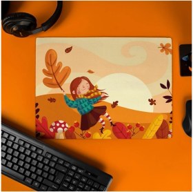 Resim Mena Rise Arkadaşa Hediye Sonbahar Tasarımlı 40X30 Mousepad - Mouse Pad - Fare Altlığı - Mouse Pad 