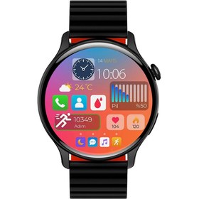 Resim Spovan AtlasX Mate Amoled AOD Arama Cevaplama Tansiyon Stres Akıllı Saat - Gri 