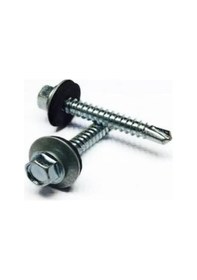 Resim Trapez Çatı Vidası 5.5x32 Mm 1000 Adet Matkap Uçlu Sac Akıllı Vida Çatı Panel Metal Ağaç Vidası 5,5x32 