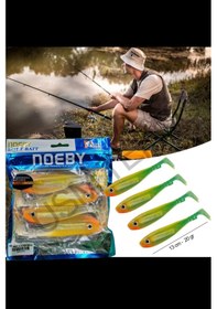 Resim Slikon Yem Turna Silikon Sasi Yem 4 Lü Set 13cm 20gr Turuncu 