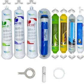 Resim Pws Kapalı Kasa Su Arıtma Cihazı Hft 8li Reverse Osmosis Mebran Alkali+mineral+detox+tatlandırıcı 