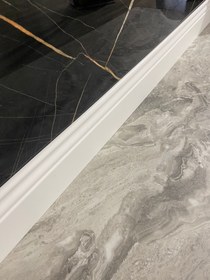 Resim 8 Cm Cenova Lake Beyaz Pvc Kaplama Parke Süpürgelik 