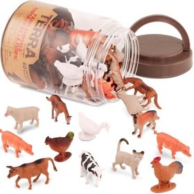 Resim Terra 60 Parça Tüp İçinde Küçük Oyun Seti - Çiftlik 