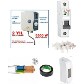 Resim Aydın derya Mutfak Tıpı Şohben 4 Mt Kablolu Tam Takım Set 