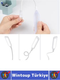 Resim Wintoup Premium Dayanıklı Esnek Kitap Bilgisayar Başı Kompakt 14 Led 3 Kademeli USB Dokunmatik Okuma Lambası 