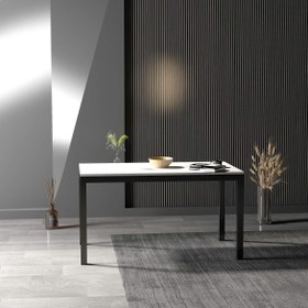 Resim Merlan Yemek & Toplantı Masası - M / Siyah 