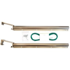 Resim Koral Alüminyum Balkon Çamaşır Kurutma Askılığı 80X30 Bronz 