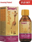 Resim Smart Fosfotidilserin Kolin L-karnitin L-arjinin Multivitamin Multimineral Şurup 150 Ml 3 Lü Paket 