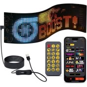 Resim Ensiga 64 cm LED Panel Yazı Yazan Telefon Kontrollü LED Ekran Kamyon Otobüs Iş Yeri Araba Cam Duvar 