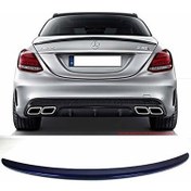 Resim Mercedes w205 bagaj üstü spoiler amg 2015+ c180 siyah boyalı 