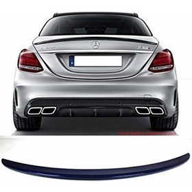 Resim Mercedes w205 bagaj üstü spoiler amg 2015+ c180 siyah boyalı 