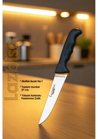 Resim Platinum Serisi Mutfak Bıçak Seti Et Ekmek Sebze Salata Börek Şef Bıçağı 3 Lü Set Hds-55 Siyah 