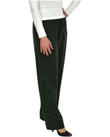 Resim Nazal Kadın Beli Lastikli Bol Pantolon Bgl-st04216 Yeşil 
