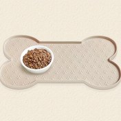 Resim Silikon Köpek Mama Altlığı, Kaymaz Evcil Hayvan Mama Pedi, Yüksek Kenarlı, Yıkanabilir Su Geçirmez Köpek Kedi Mama Tepsisi, Pati İzi Tasarımlı, Küçük ve Orta Boy Köpekler İçin Dayanıklı Mama Kabı Altlığı 