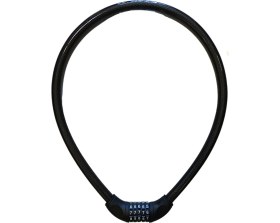 Resim Carlburn #kilit Güvenlikli Zırhlı Çelik Halatlı YM747 120CM 20MM 5 Şifreli Siyah Motorsiklet Kilidi 