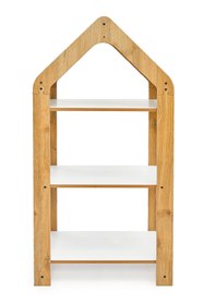 Resim Minera Bebek/çocuk Odası Ahşap Çok Amaçlı Raf, Oyuncak Toplama Depolama, Kitaplık - 3 Raflı 