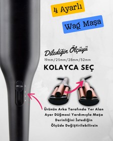 Resim Shibowavy Wag Maşa 4 Ayarlı Siyah Renk (19MM/25MM/28MM/32MM AYARLANABİLİR ÖZELLİKLİ) 