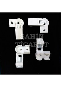 Resim Duşakabin Plastik Kapı Yedek Parçası Duşakabin Tekeri Beyaz 