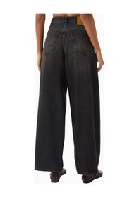 Resim Haikure Bethany Wide - Leg Jeans, - Modern Kadın Yüksek Bel Jean Siyah 