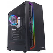 Resim Rampage VICTORY PLUS 600W 80+ BRONZE Temperli Camlı 4*12cm RGB Fan + Led Şerit Gaming Oyuncu Kasası 