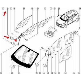 Resim Sağ Ön Sabit Cam Sessizleştirici Clıo Iv 803224230R 