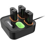 Resim Dobe Xbox One / Xbox Series S/x Dörtlü Batarya Şarj Yuvası + 4 Adet Batarya 