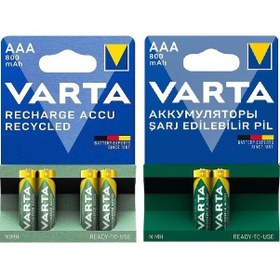 Resim Varta 56703 800 mAh Blister AAA Ni-MH Şarj Edilebilir İnce Kalem Pil 2 x 3'lü 